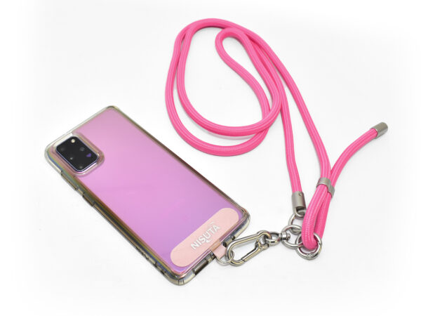 CORREA PARA CELULAR DE 1,5M Y 7MM AJUSTABLE FUCSIA - Imagen 2