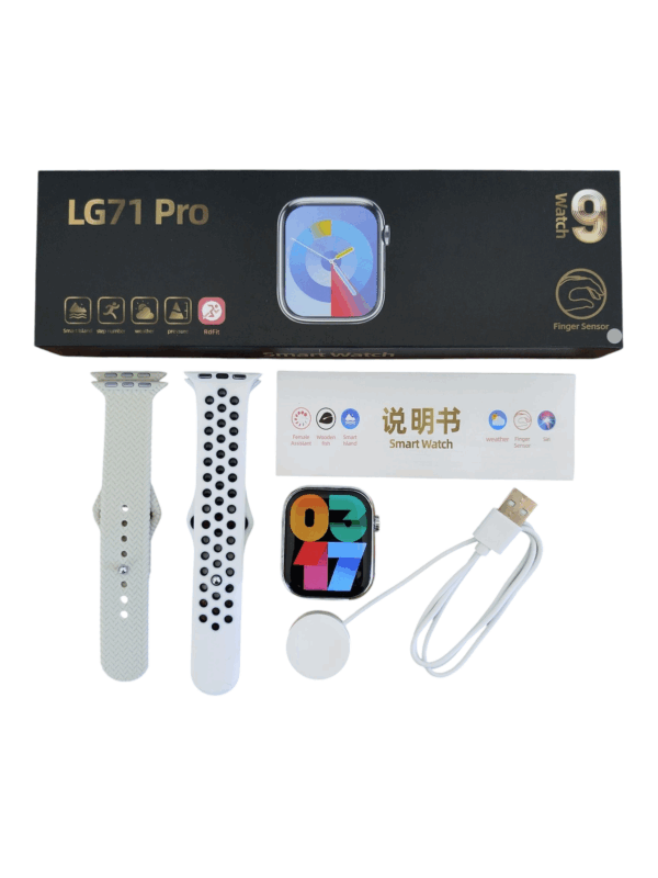 OUTLET ¡SMARTWATCH GENÉRICO LG71 PRO: TU CONEXIÓN INTELIGENTE CON LA SALUD Y EL ESTILO! 🚀 WHITE