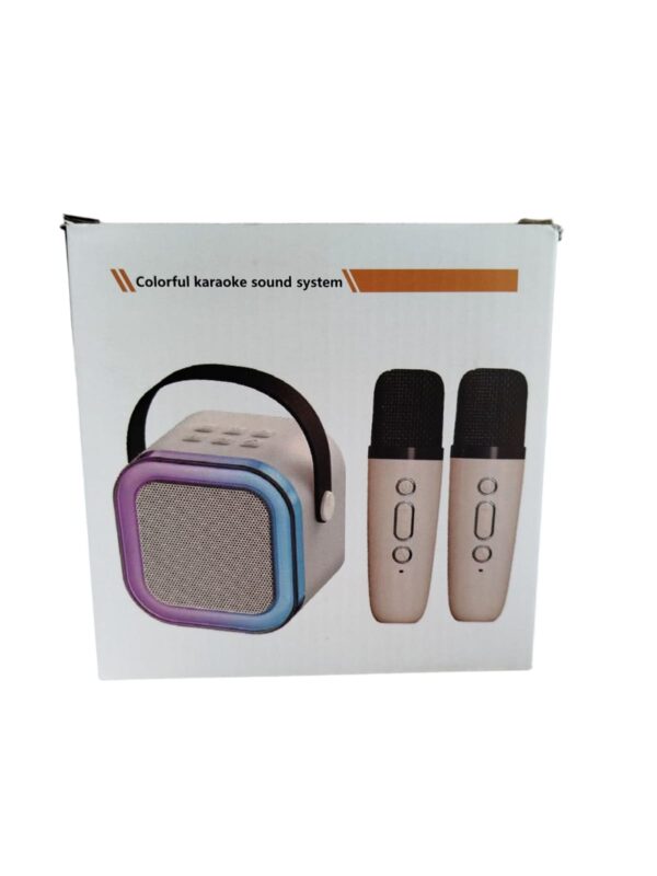 PARLANTE COLORFUL KARAOKE SOUND SYSTEM K12. PINK - Imagen 5
