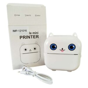 IMPRESORA TERMICA WHITE DISEÑO GATITO
