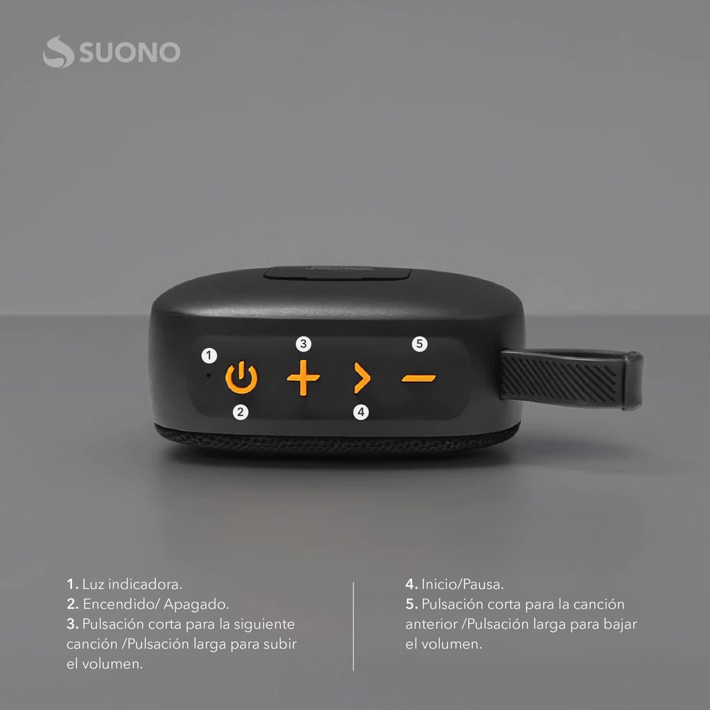 Parlante Bluetooth Suono 5.3 Waterproof IPX4 | Sonido Portátil y Potente 🔊✨ - Imagen 4