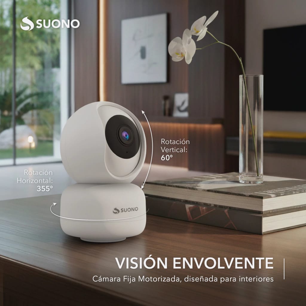 🏠👁️ ¡CUIDÁ LO QUE MÁS QUERÉS! Cámara de Seguridad Suono Smart WiFi 360° ✨ - Imagen 3