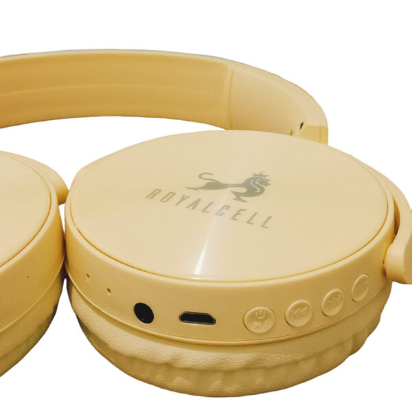 AURICULAR VINCHA BLUETOOTH RH-960 ROYALCELL AMARILLO en Light Technology. Conecta con la Innovación.