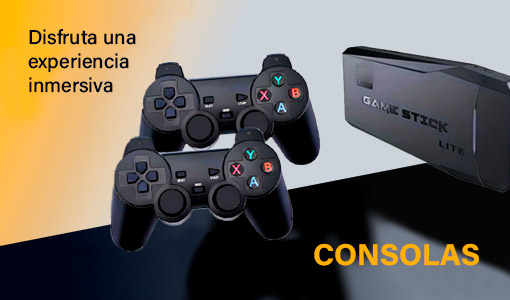 Consolas retro para una experiencia inmersiva en tienda online Light Technology.